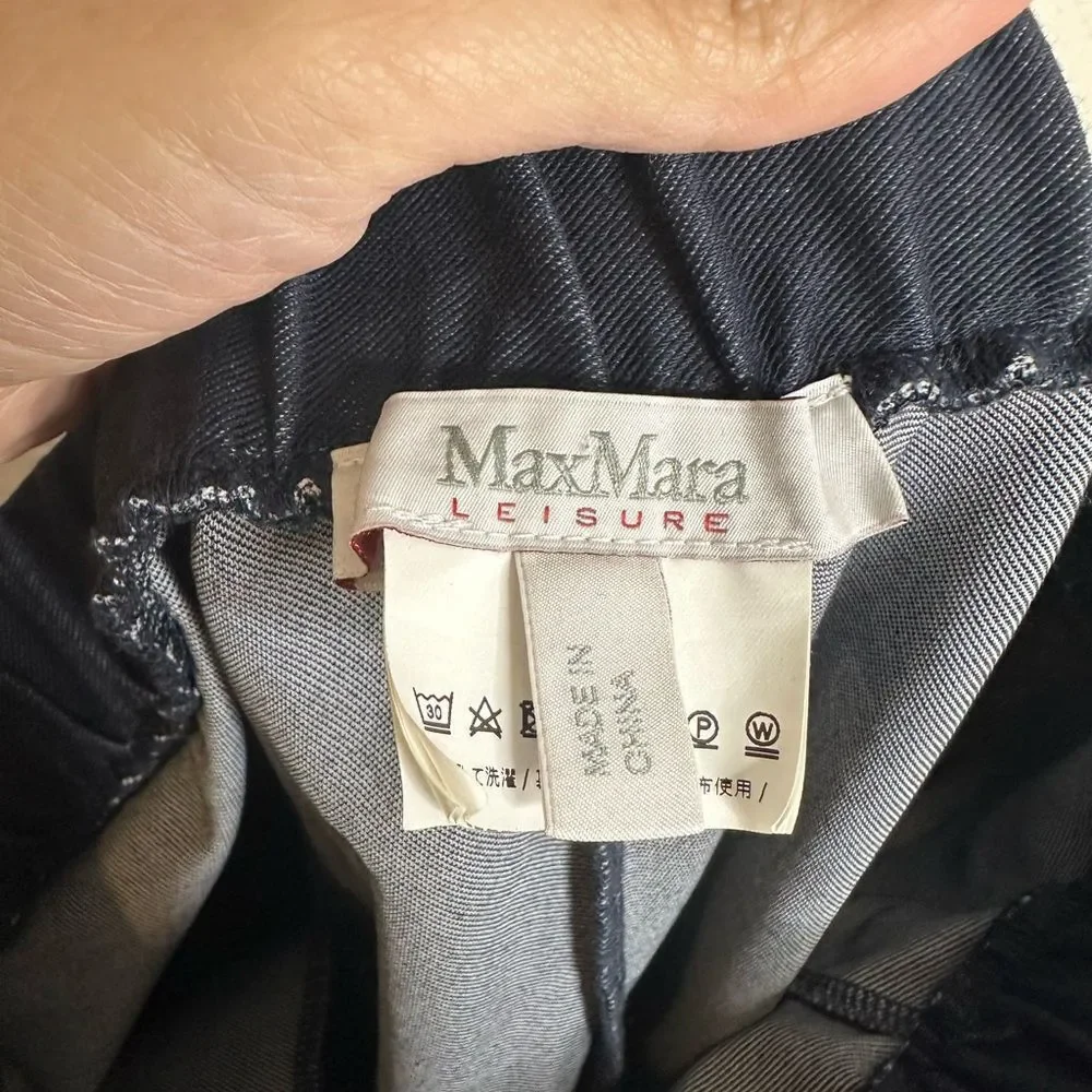 MaxMara Leisure Jean Elastic Waistband Pants Sz 4